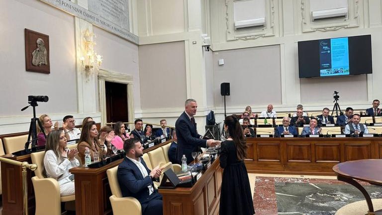 burmistrz Wieliczki Artur Koziol podczas World Changers Summit w Watykanie 2023 13.jpg