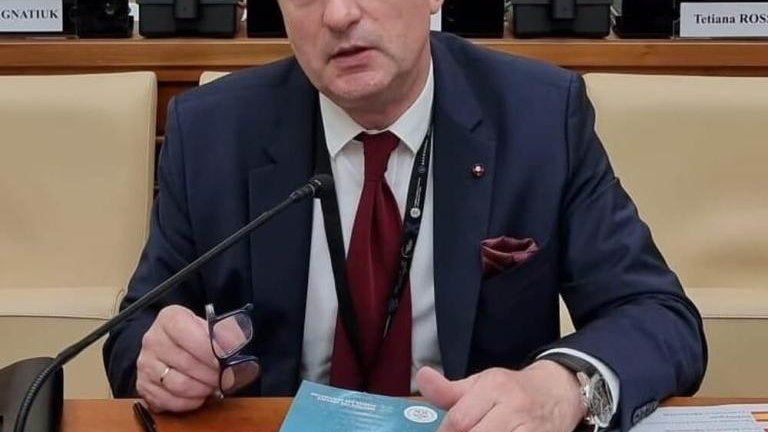 burmistrz Wieliczki Artur Koziol podczas World Changers Summit w Watykanie 2023 2.jpg