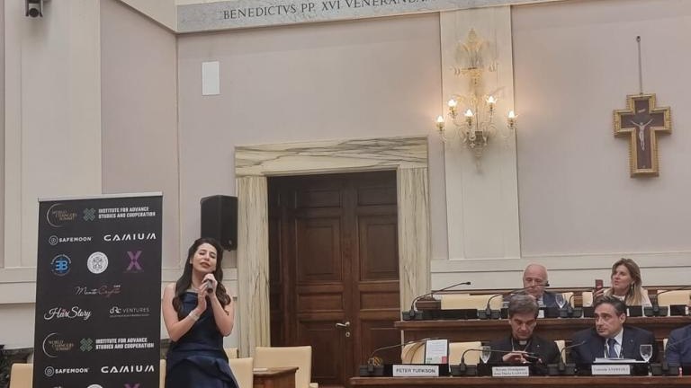 burmistrz Wieliczki Artur Koziol podczas World Changers Summit w Watykanie 2023 5.jpg