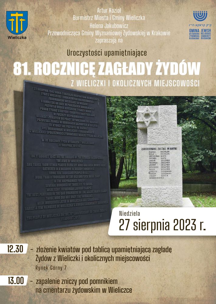 81_rocznica zaglady_Zydow z Wieliczki i okolicznych miejscowosci.jpg