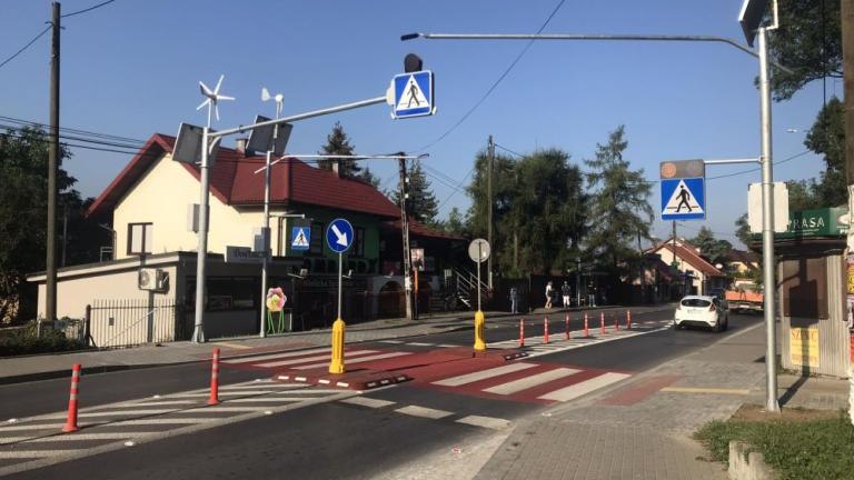 zakonczono_projekt przebudowa_przejsc_dla_ pieszych przez drogi gminne Wieliczka-Pilsudskiego.jpg