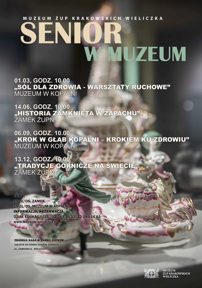 Senior w Muzeum plakat 2024 warsztaty ruchowe sol_dla_zdrowia w Muzeum_Zup_Krakowskich Wieliczka.jpg