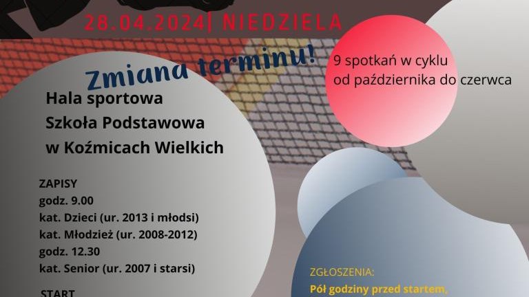 Turniej Tenisa Stolowego o Solna Rakieta pod patronatem Burmistrza Miasta i Gminy Wieliczka Artura Koziola_1.jpg