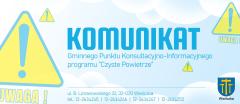 Komunikat Gminnego Punktu Konsultacyjno-Informacyjnego