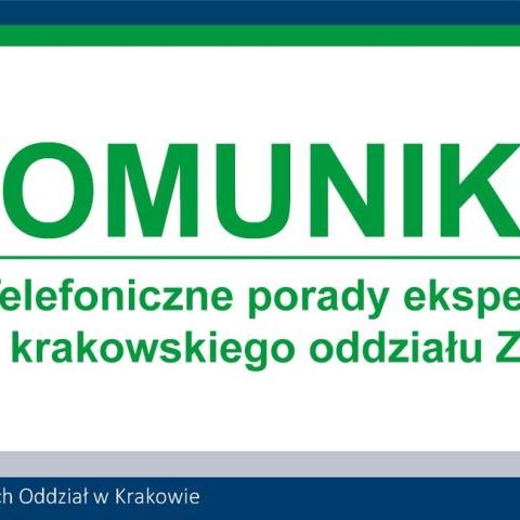Telefoniczne porady ekspertów krakowskiego Oddziału ZUS
