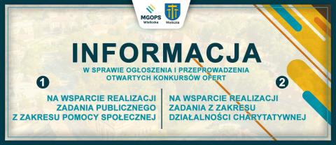 Informacja w sprawie ogłoszenia i przeprowadzenia otwartych konkursów ofert