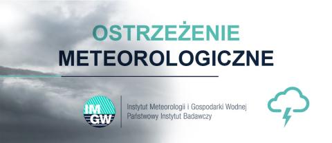 Ostrzeżenie meteorologiczne - burze