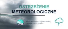 Ostrzeżenie meteorologiczne - burze