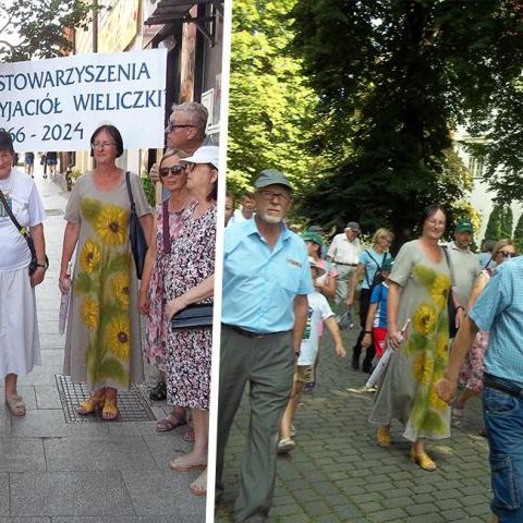 Korowód rozpoczynający „Dni Św. Kingi” z delegacją Stowarzyszenia „Klub Przyjaciół Wieliczki”