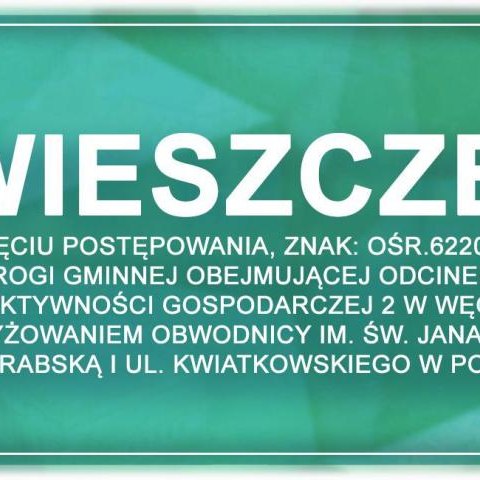 Obwieszczenie