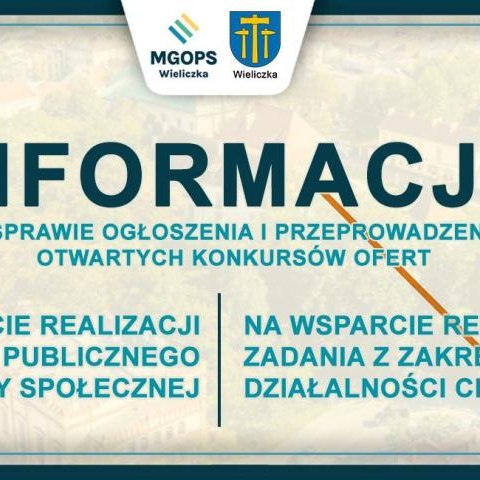 Informacja w sprawie ogłoszenia i przeprowadzenia otwartych konkursów ofert
