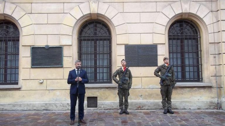 77 rocznica wyroku w tzw procesie krakowskim 1947 w Krakowie pamietano o skazanych  dzialaczach Zrzeszenia Wolnosc i Niezawisłosc oraz Polskiego Stronnictwa Ludowego-001.jpg