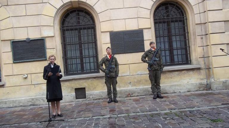 77 rocznica wyroku w tzw procesie krakowskim 1947 w Krakowie pamietano o skazanych  dzialaczach Zrzeszenia Wolnosc i Niezawisłosc oraz Polskiego Stronnictwa Ludowego-003.jpg