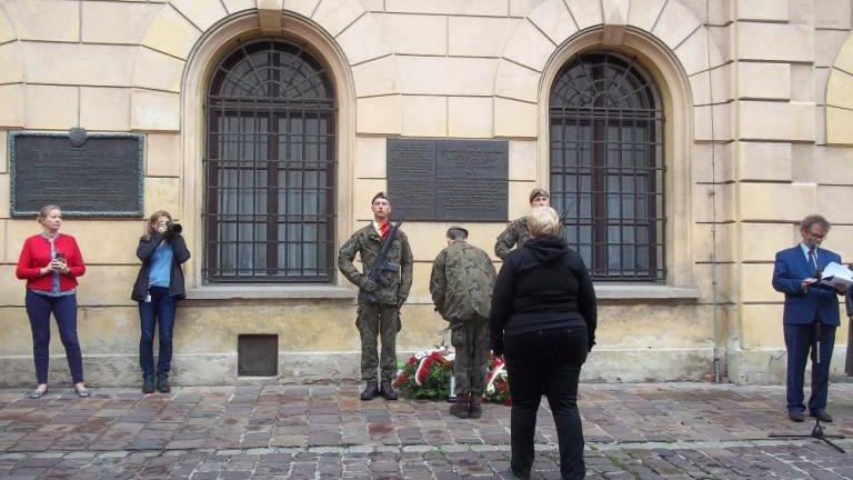 77 rocznica wyroku w tzw procesie krakowskim 1947 w Krakowie pamietano o skazanych  dzialaczach Zrzeszenia Wolnosc i Niezawisłosc oraz Polskiego Stronnictwa Ludowego-005.jpg