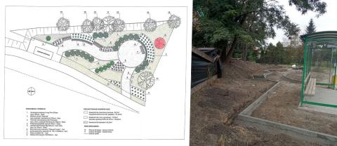 Park kieszonkowych w Czarnochowicach - "ogród hortensjowy"