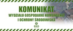 Komunikat w związku z trwającym sezonem grzewczym