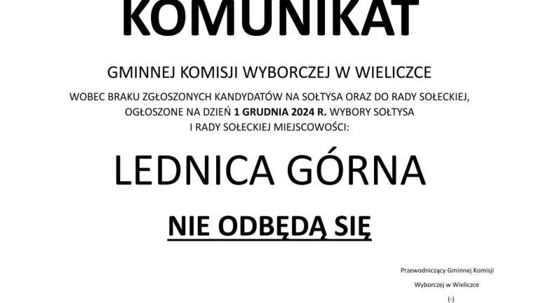 Komunikat Gminnej Komisji Wyborczej w Wieliczce Lednica Gorna_.jpg