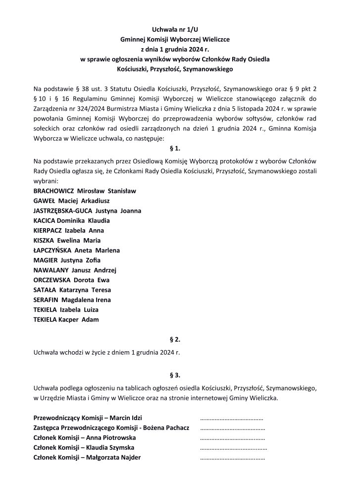 Wyniki wyborów - Osiedle Kościuszki, Przyszłość, Szymanowskiego.jpg