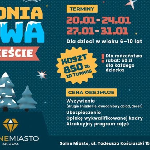 Półkolonia Zimowa w Solnym Mieście