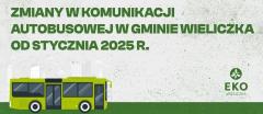 Zmiany w komunikacji autobusowej w Gminie Wieliczka od stycznia 2025 r.