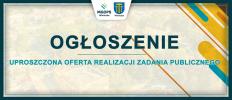 Uproszczona oferta realizacji zadania publicznego