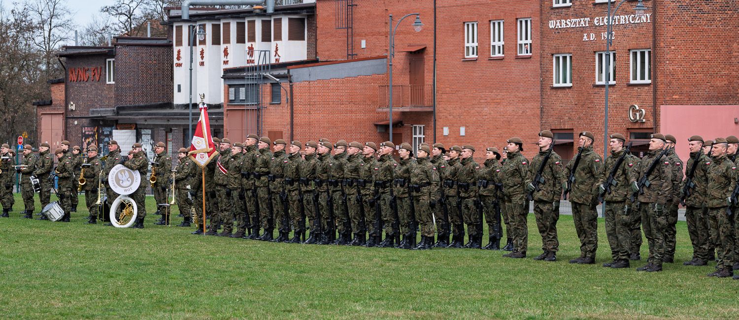 Przysięga Wojskowa żołnierzy 11 Małopolskiej Brygady Obrony Terytorialnej w Wieliczce