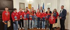 Spotkanie Burmistrza z zawodnikami Wielickiego Klubu Sportowego OYAMA