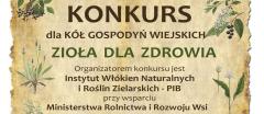 Konkurs „Zioła dla Zdrowia” pod patronatem Ministra Rolnictwa i Rozwoju Wsi