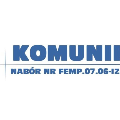 Nabór nr FEMP.07.06-IZ.00-052/25