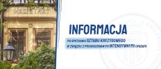 Informacja po spotkaniu sztabu kryzysowego w związku z prognozowanymi intensywnymi opadami