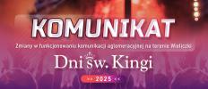 Zmiany w funkcjonowaniu komunikacji aglomeracyjnej na terenie Wieliczki