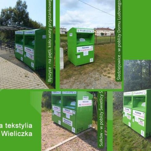 Kolejne pojemniki na tekstylia w Gminie Wieliczka