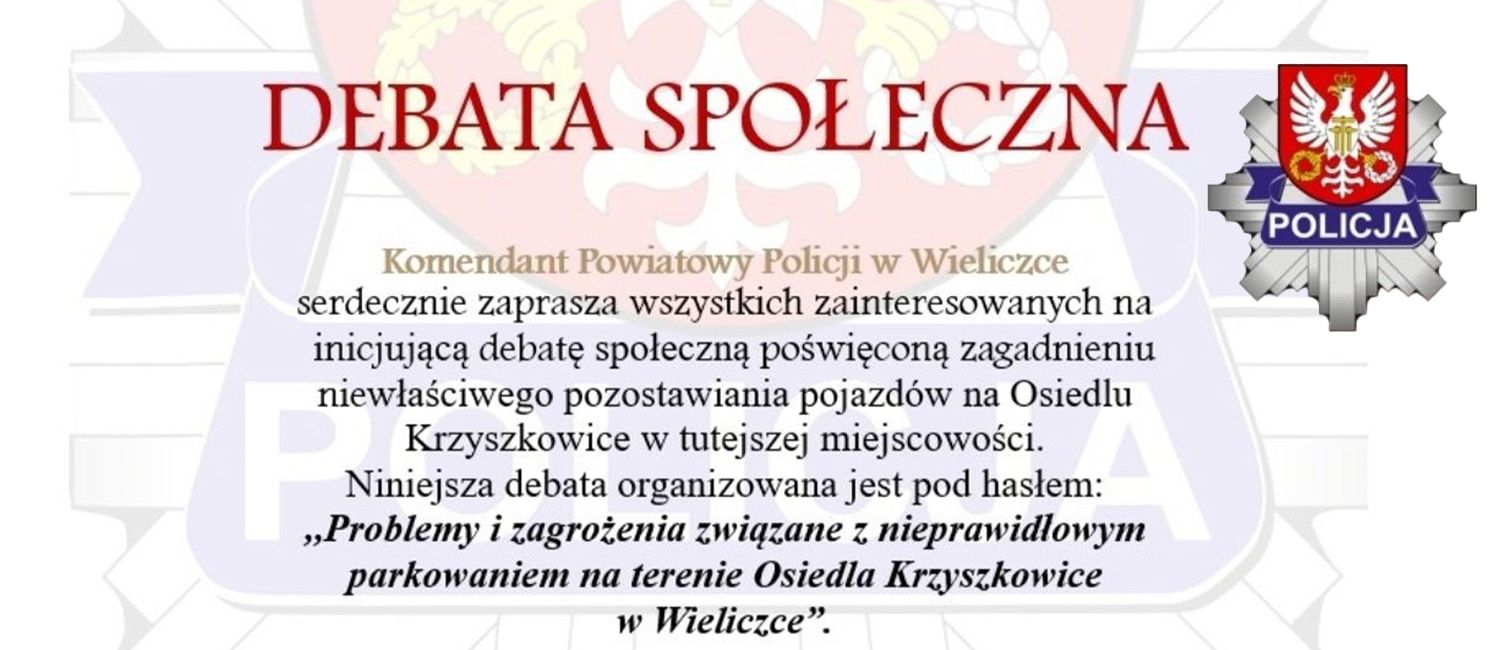 Zaproszenie na debatę społeczną