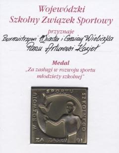 Medal dla burmistrza