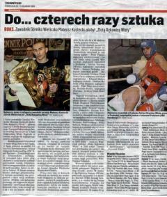 „Złota Rękawica Wisły” dla Mateusza Kosteckiego