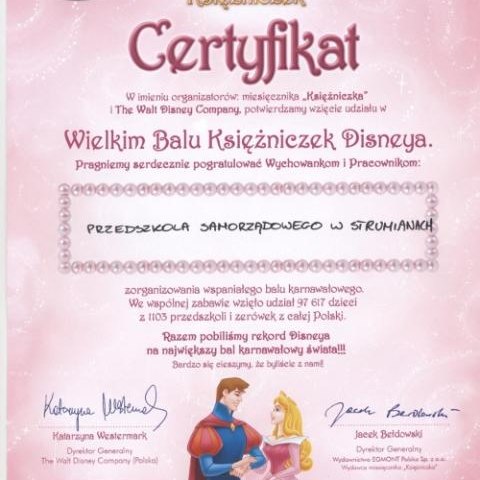 Sukces przedszkola w Strumianach