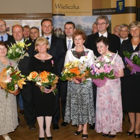 Złote medale za długoletnią służbę