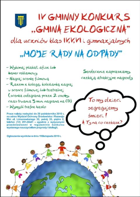 IV Gminny Konkurs „Gmina Ekologiczna”