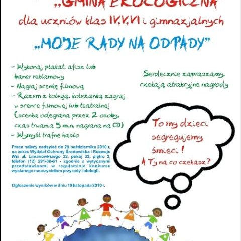 IV Gminny Konkurs „Gmina Ekologiczna”