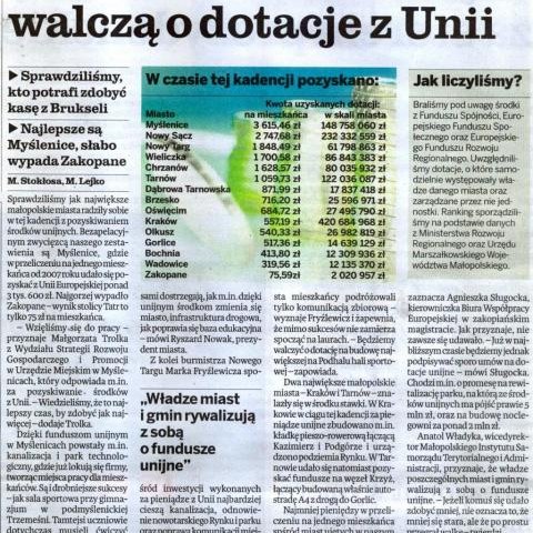 Wieliczka wysoko w rakningu