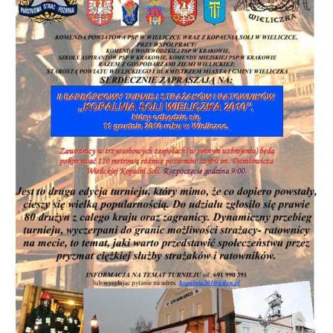 II Barbórkowy Turniej Strażaków i Ratowników