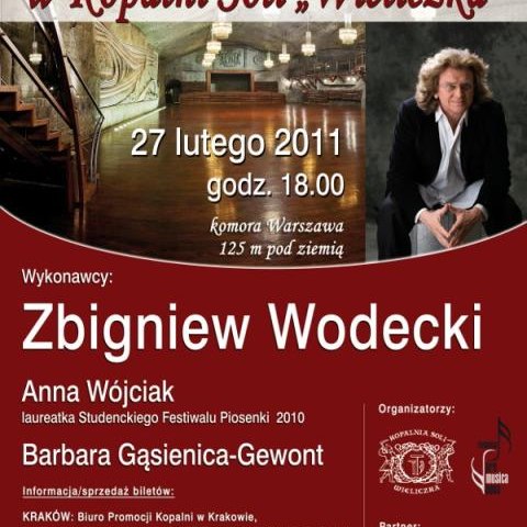 Koncert Zbigniewa Wodeckiego w Kopalni Soli