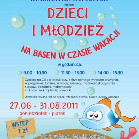 Basen w czasie wakacji