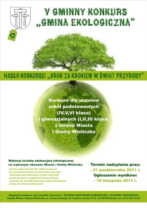 V Gminny Konkurs "Gmina Ekologiczna"
