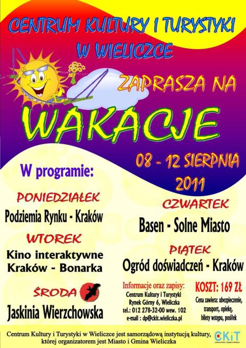 Wakacyjny program wycieczkowy