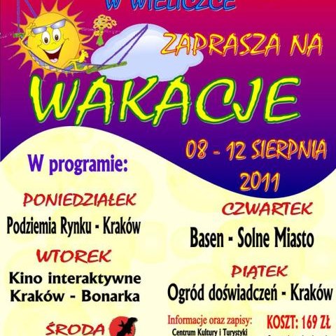 Wakacyjny program wycieczkowy