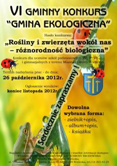 VI GMINNY KONKURS „GMINA EKOLOGICZNA”