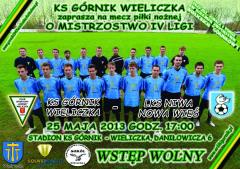 Zapraszamy na mecz KS Górnik Wieliczka - LKS Niwa Nowa Wieś