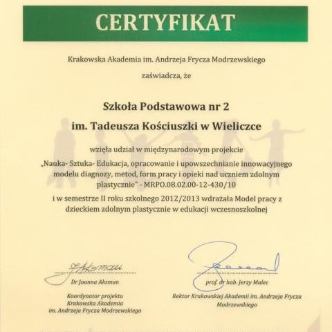 To już kolejny projekt realizowany przez Szkołę Podstawową nr 2