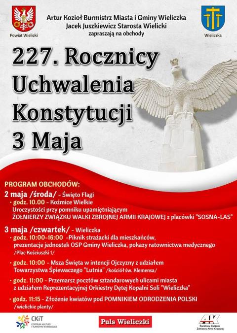 Obchody 227. rocznicy uchwalenia Konstytucji 3 Maja